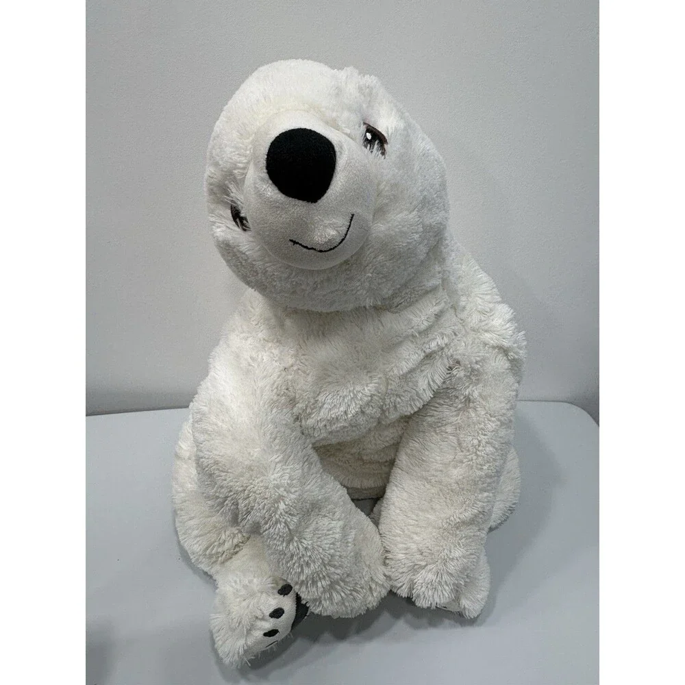Ikea Snuttig Jumbo Polar Bear 30 inch Plush Stuffed Animal Floppy Soft White